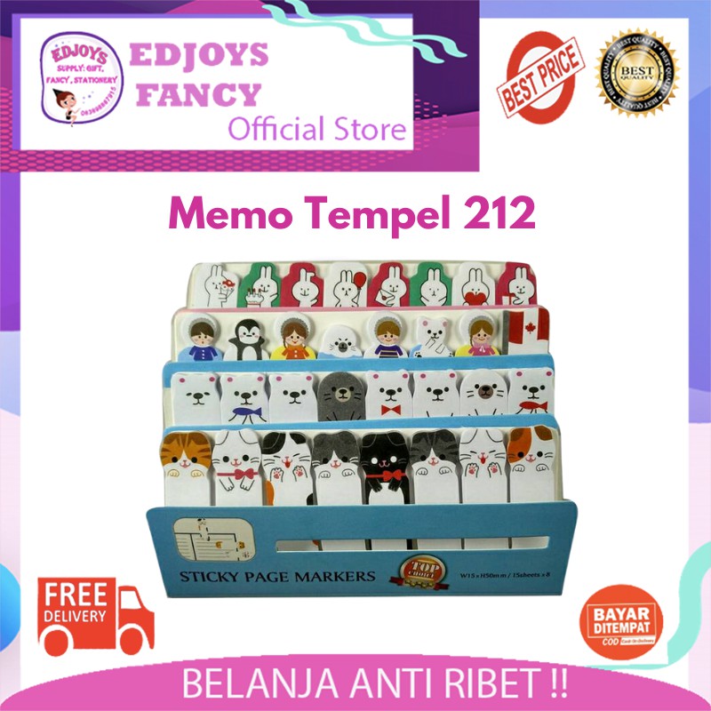 

Catatan tempel / note tempel / memo tempel fancy line cute bear animal 212