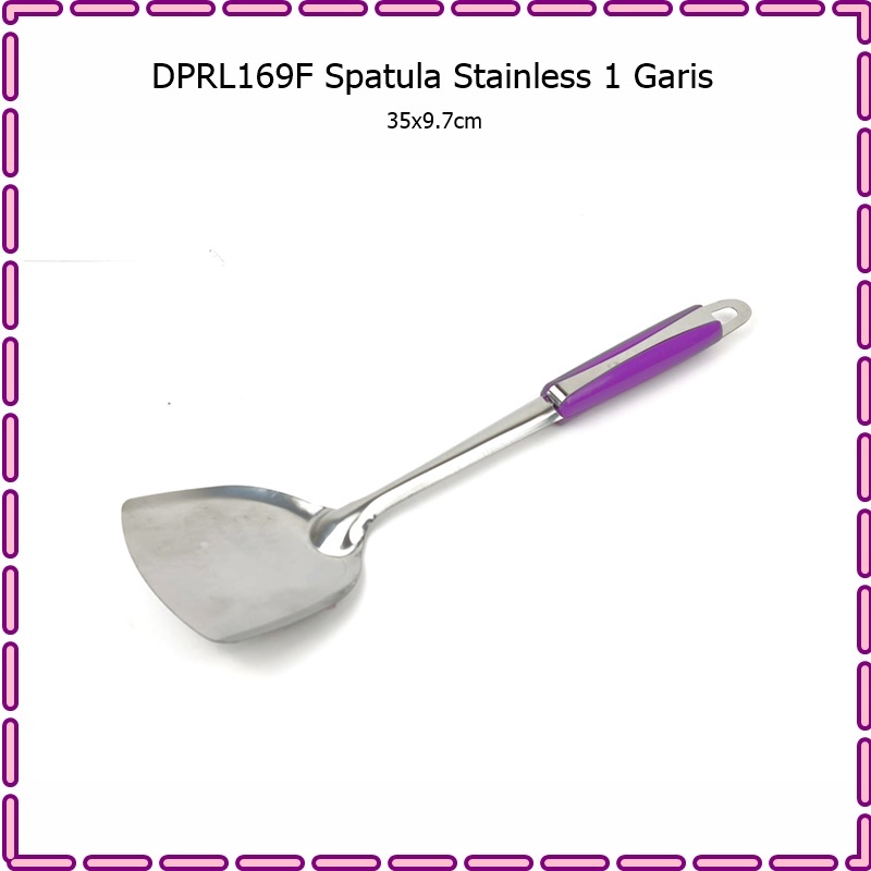 Spatula/Sodet Stainless Gagang Plastik 35cm