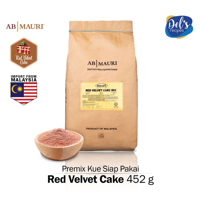 

TERBARU AB Mauri Red Velvet Cake Mix - Premix Kue Siap Pakai 425gr