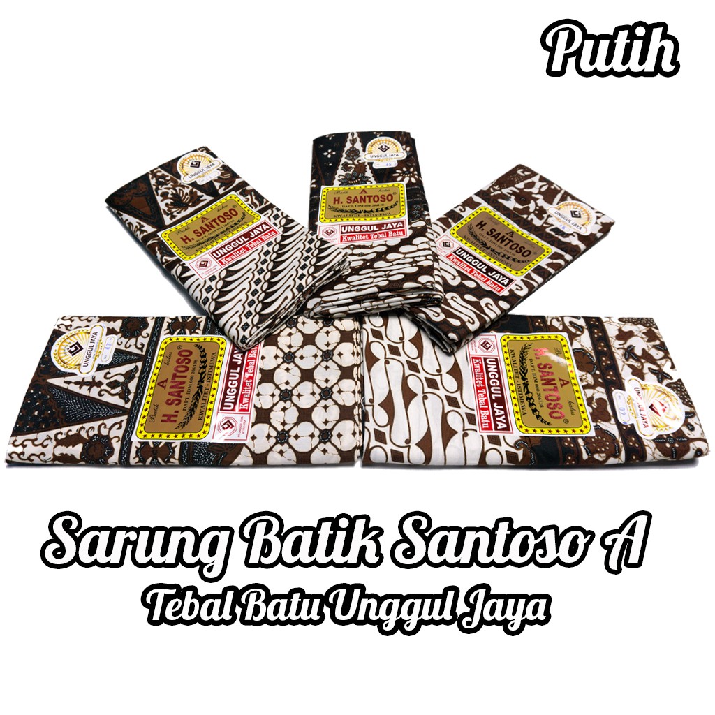 Kain Sarung Batik H Santoso A Halus Bagus Kwalitas istimewa