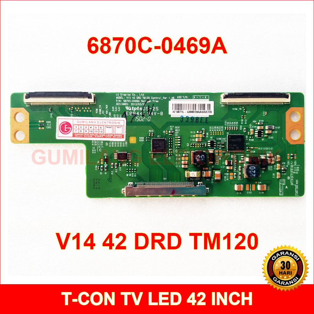 T-con Board LG 6870C-0469A - Tcon Tv Lcd Led 42 inch - V14 42 DRD TM120 Control Ver 1.4B