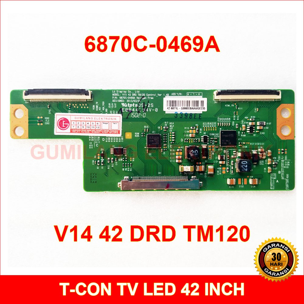 T-con Board LG 6870C-0469A - Tcon Tv Lcd Led 42 inch - V14 42 DRD TM120 Control Ver 1.4B