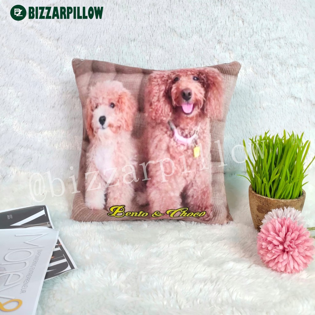 Bizzarpillow Bantal Foto Custom Fullprint 30x30 cm 1HARI JADI BZ060