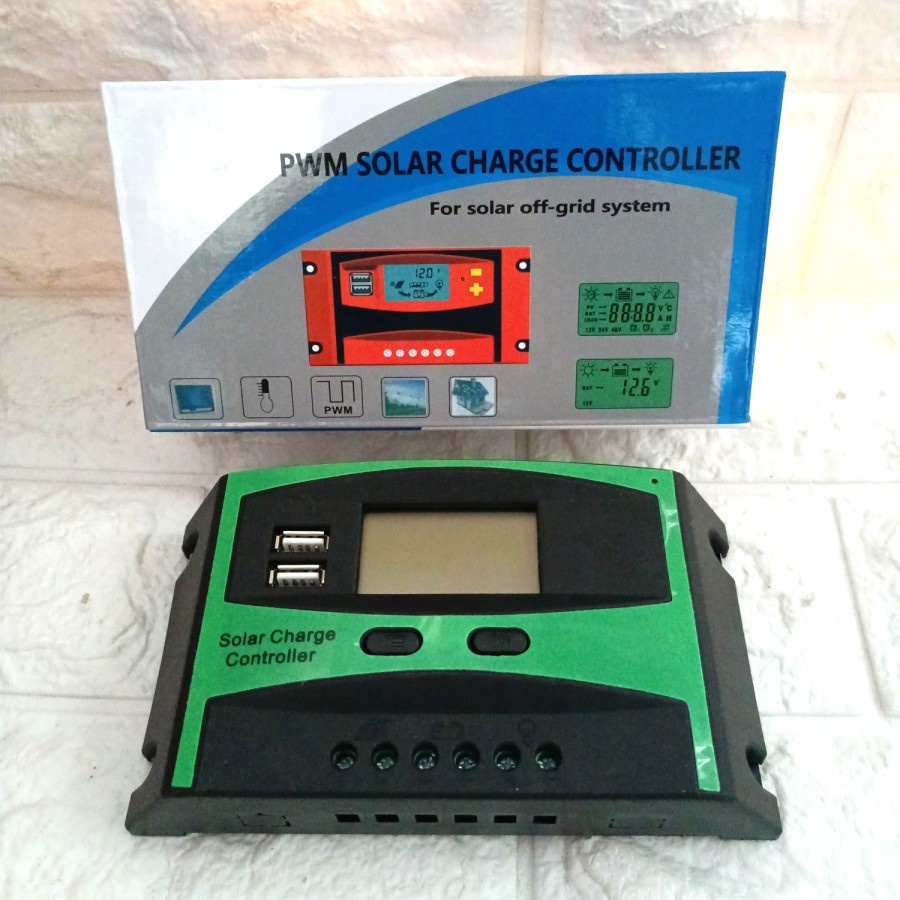 solar control charger scc 30a pwm 30A panel surya solar cel controller