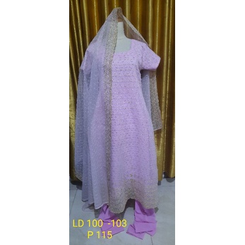 Baju India Kurti set setelan wanita pink