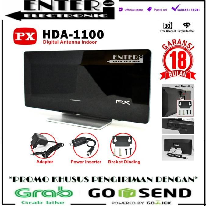 COD PREMIUM PX ANTENA HDA1100 - PX INDOOR ANTENA TV DIGITAL HDA 1100 ANTENA DALAM ORIGINAL