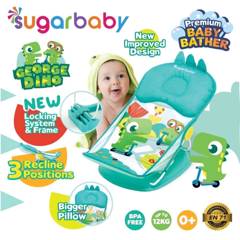 BABY BATHER | BATHTUB BAYI SUGAR BABY BATHER BATH TUB BAYI ... SUGAR BABY ULTRASOFT BABY BATH PILLOW / SUGAR BABY BANTAL MANDI BAYI PILLOW / BATHER SB 115