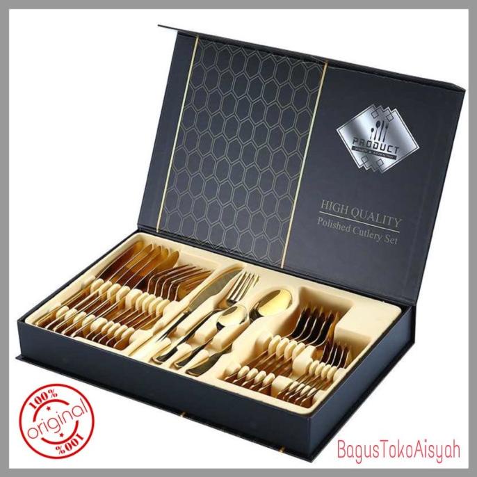 SENDOK SULTAN SET / SENDOK GOLD / CUTLERY SET GOLD / SENDOK