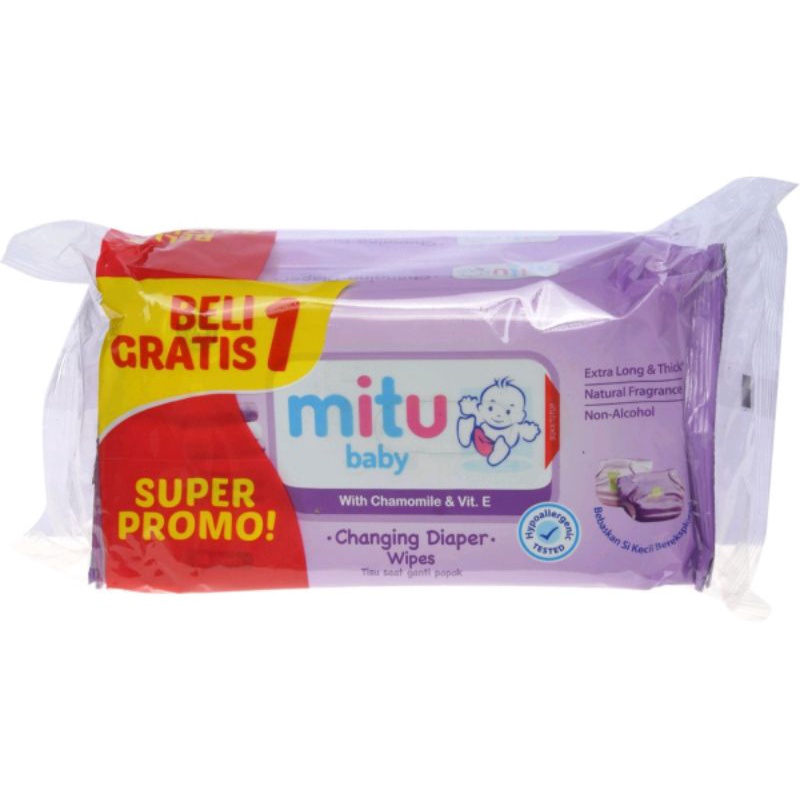 MITU BABY WIPES / Tisu Basah MITU / MITU Tisu Basah