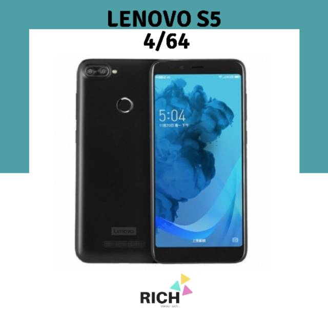 lenovo S5 4Gb/64Gb Garansi Distributor 1 Tahun - Hitam