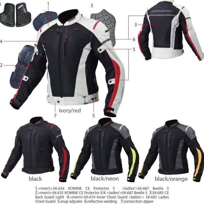 Jaket Touring Komine Jk 069 Jaket Komine Jk069 Air Stream Mesh Arius - Hijau Termurah