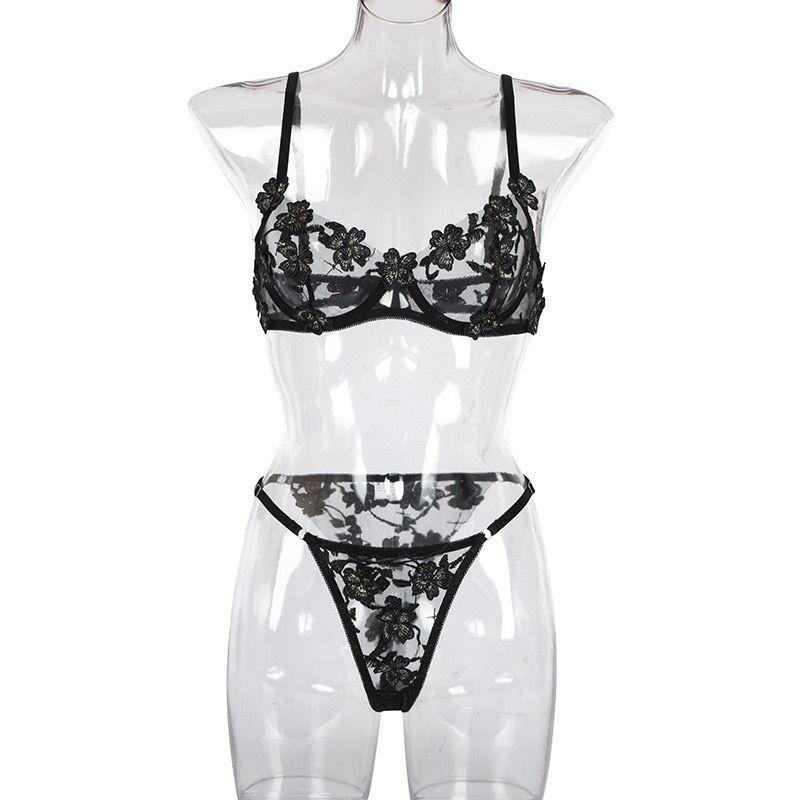 WAINODSHOP - LYNE sexy lingerie set (bra &amp; g-string)