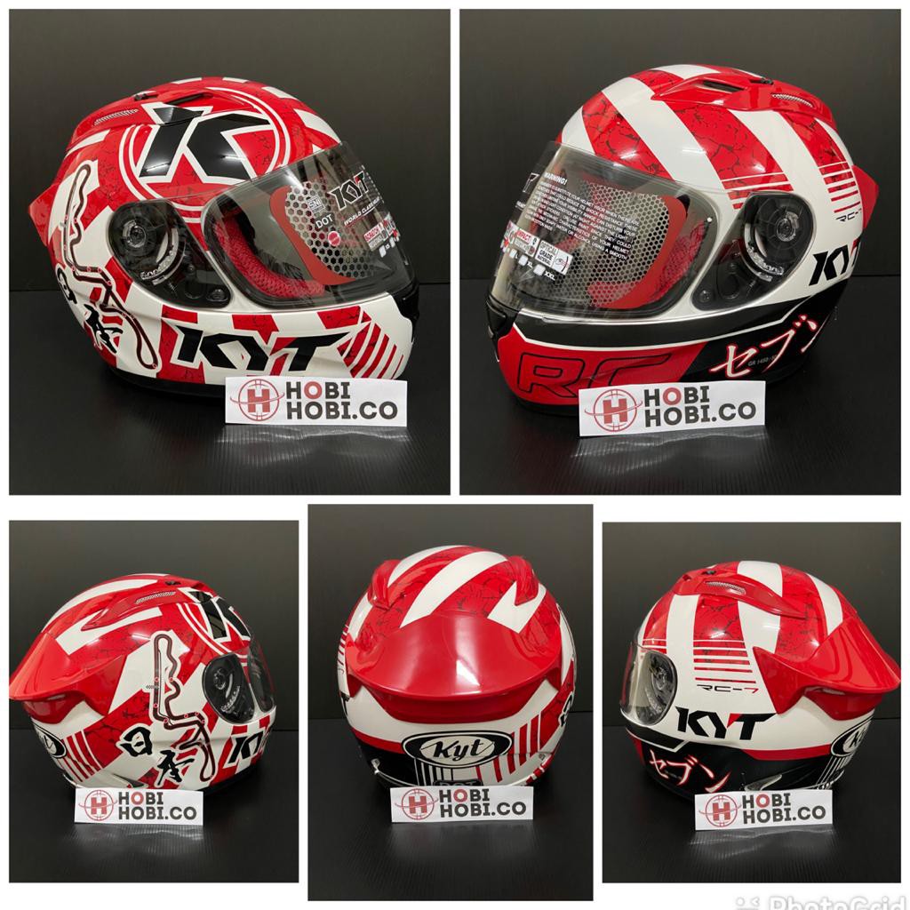 HELM KYT FULL FACE  RC7 MOTIF KYT RC SEVEN MOTIF RC 7 ORIGINAL-6