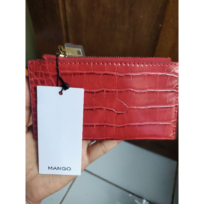 MANGO CROC EFFECT PURSE