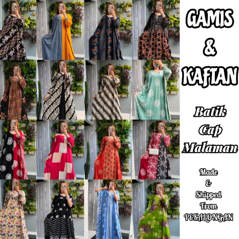 PROMO BISA COD HOMEY DRESS KAFTAN dan GAMIS BATIK CAP COLET MALAMAN LAWASAN RAYON AJL ORI TEBAL ADEM