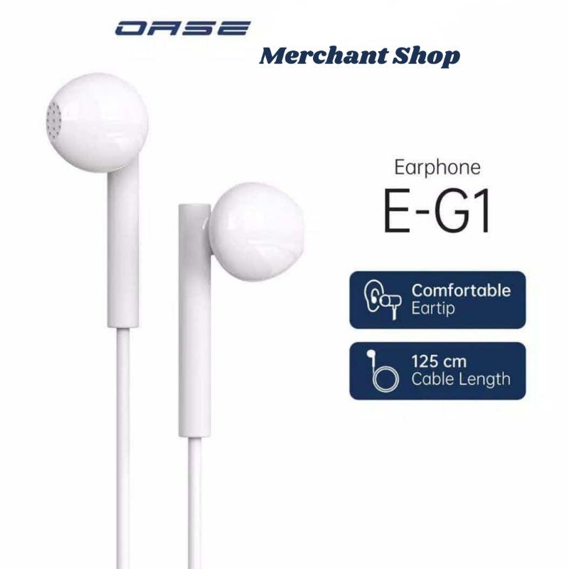 OASE Earphone E-G1 [Garansi Resmi]  - OPPO Merchant Accessories