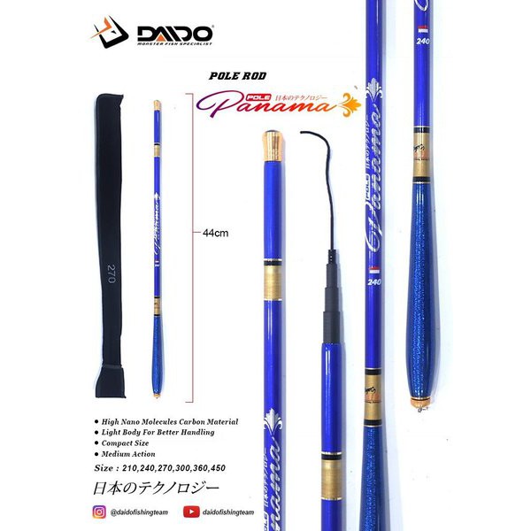 Miliki JORAN TEGEK CARBON DAIDO PANAMA DAN PELICAN 270CM WANA RANDOM Terjangkau