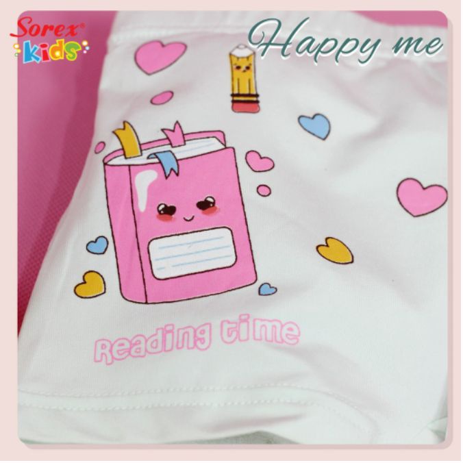 1 pcs Sorex Kids Celana Dalam Anak Perempuan Super Soft Happy Me CD MA 503 - Pakaian Dalam Anak Perempuan