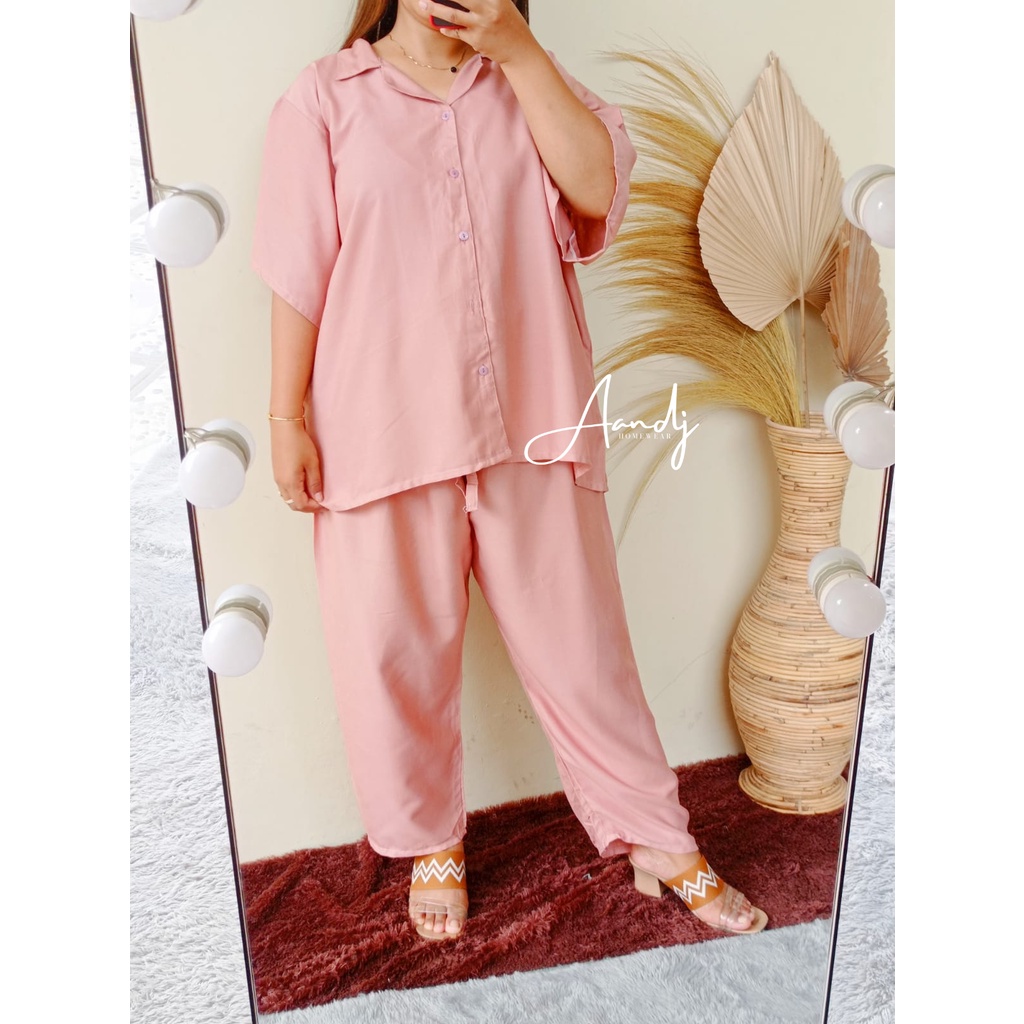 JUMBO PIYAMA POLOS / SETELAN BIG SIZE LD 125 (80-105) / SUPER JUMBO XXXL-JUMBO PJ SALEM