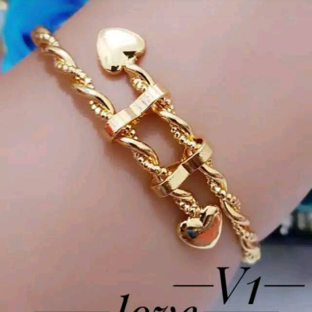 Xuping gelang lapis emas 24k 084