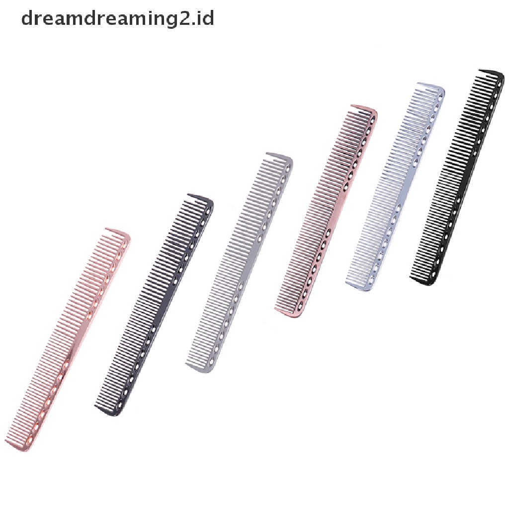 (LIKE) Sisir Profesional Anti Statis Bahan Aluminum Metal Untuk Salon / Barber