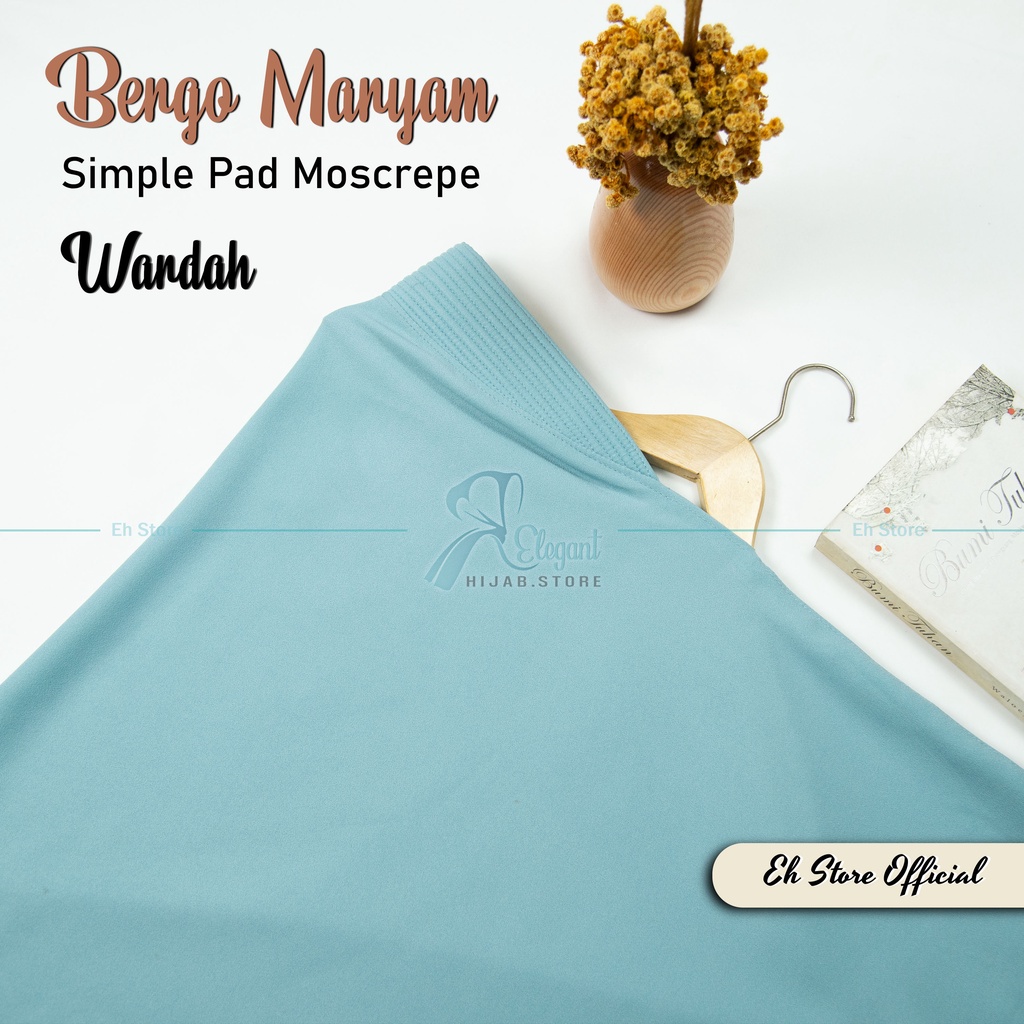 Kerudung instan / Jilbab bergo maryam SIMPLE PAD MEDIUM M murah (TANPA TALI)-Wardah