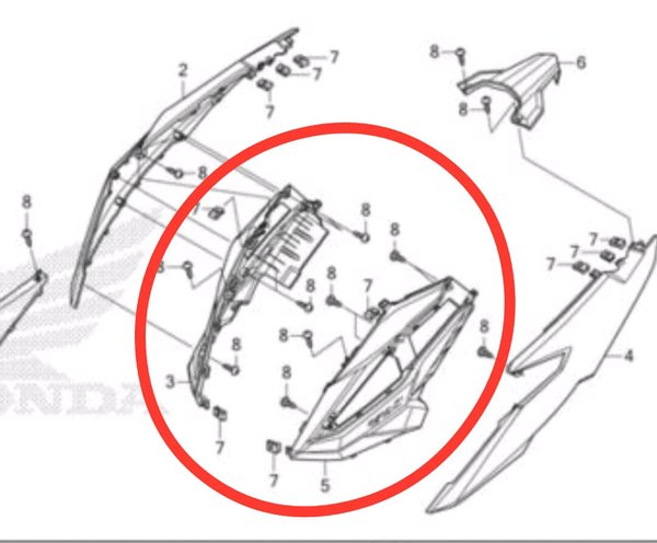 sambungan body samping cover L R body side beat fi esp new k81 eco street set
