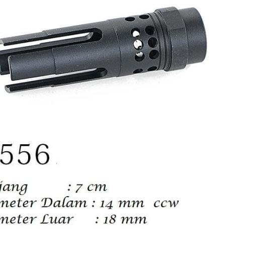 ☜ Flash Hider Muzzle Head 14 mm Ccw AEG WGB Wgg - M4. ♣