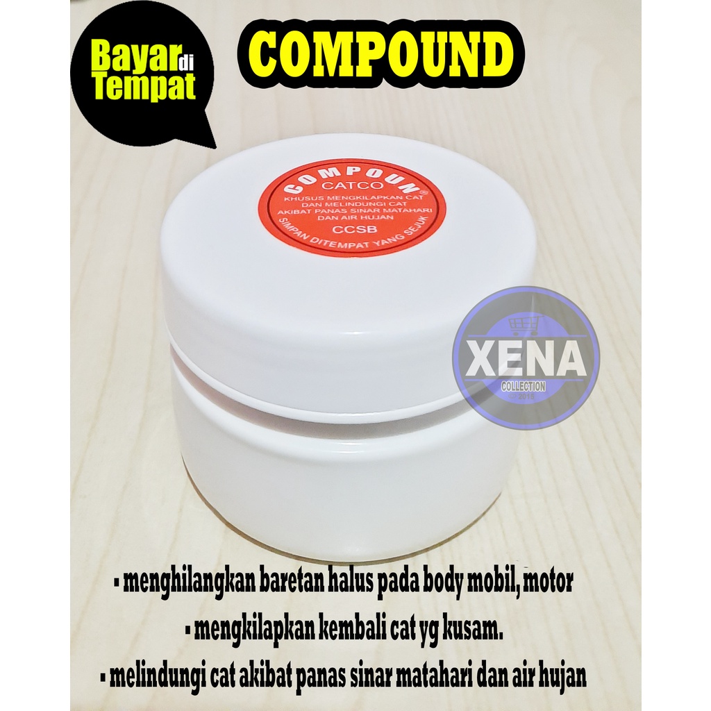 Penghilang Baret Lecet Mobil Compound Body Poles Kompon / Compoun compon kompon/ Kumpon Putih Penghilang Baret Poles Gosok Compound Kompon Compon