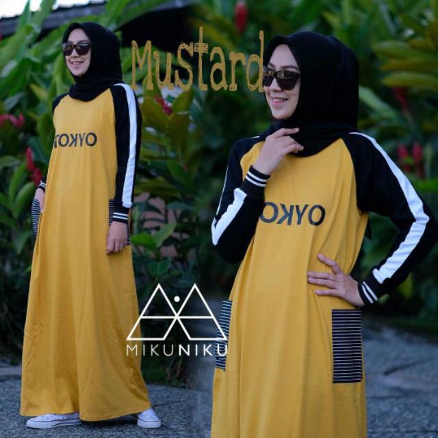 Gamis Kasual Sporty Tokyo Dress by Mikuniku