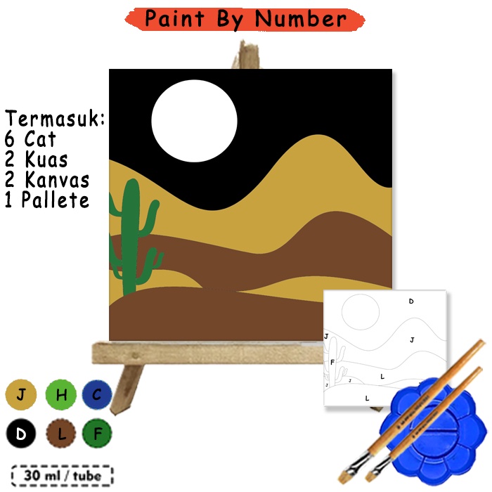 

Kanvas Lukis Night View Malam Paint By Number 20x20 cm