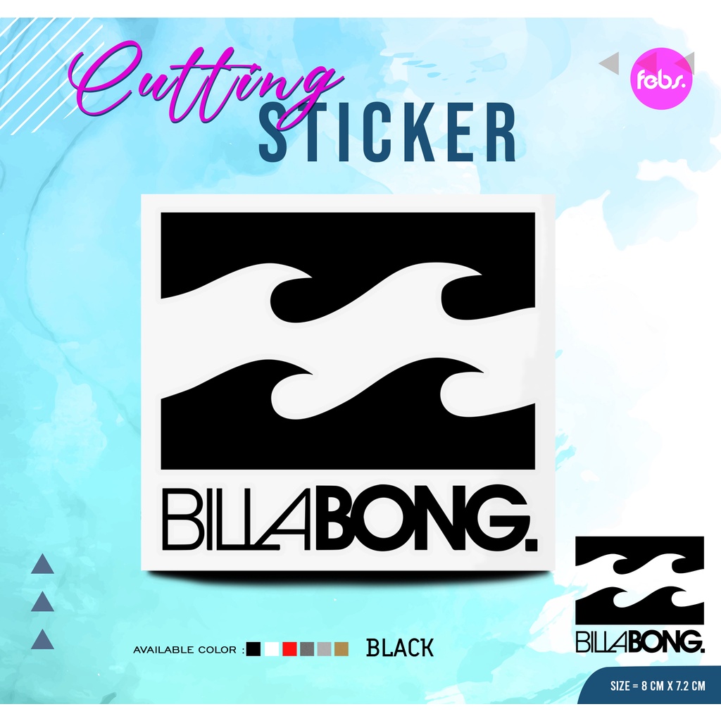 Cutting Sticker Billabong | Stiker Cutting Billabong | Billabong