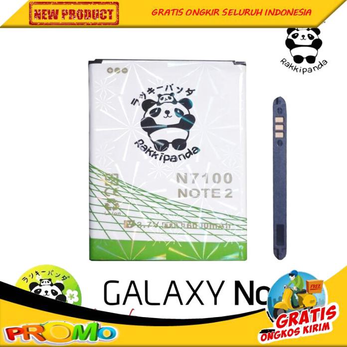 TERBARU BATERAI RAKKIPANDA SAMSUNG NOTE 2 N7100 DOUBLE IC PROTECTION BOLEH RESELLER