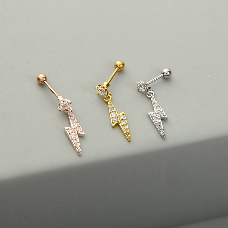 1 pcs Western Style Solid Color Crown Star Irregular Earring for women Piercing jewelry