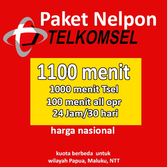 Paket Nelpon 1100 Menit Shopee Indonesia