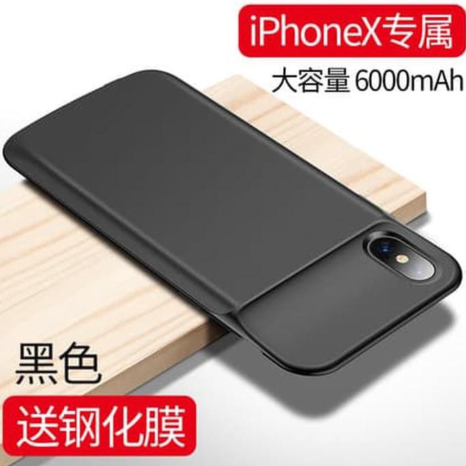 Promo  barang bagus  Casing Charger Case Iphone X Case Power Bank Charger 6000 mah