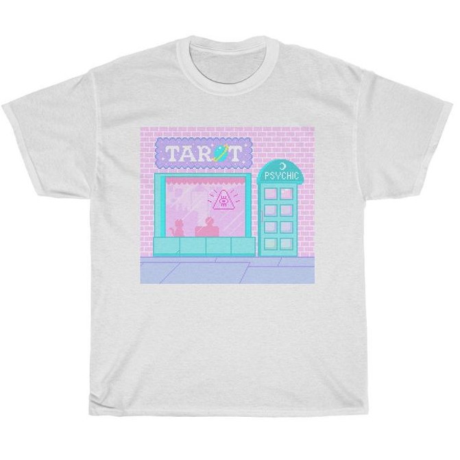 Tshirt Kawaii Aesthetic Tarot place Premium Cotton Combed 24s