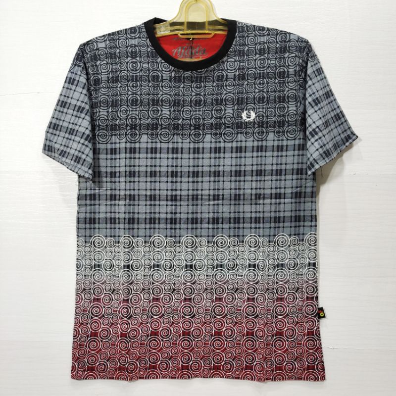 Kaos Oblong Full print Pria Lengan Pendek