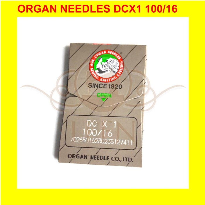 Jarum Organ DCx1 16 Original Japan DC x 1 Needles Jahit Obras LEEN