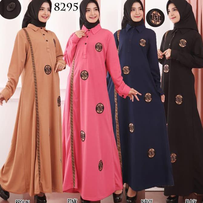 promo gamis remaja baju gamis wanita terbaru gamis wafer 8295 - terbaru