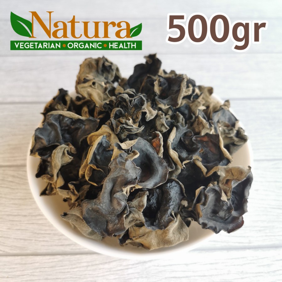 

Jamur Kuping Hitam Bokni Kering Dried Black Fungus 500gr