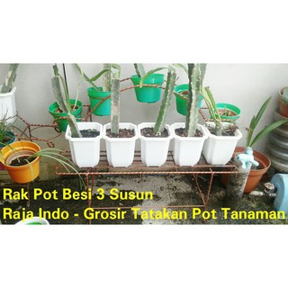 Terbaru Rak  Pot  Besi 3  Susun  91 cm Rak  Pot  Tanaman Bunga  