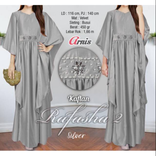 Megasari Nagita gamis kaftan Rafasha 2