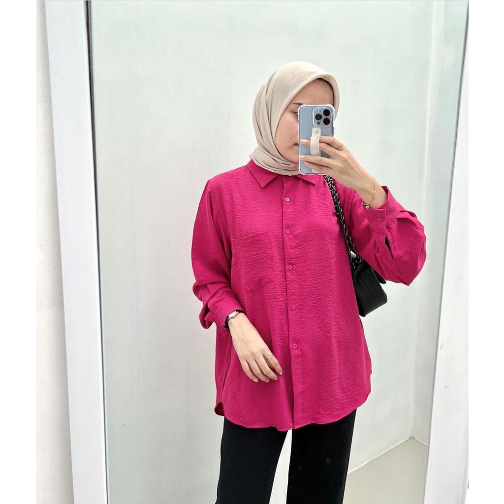 ZICO KEMEJA BLOUSE PREMIUM BAHAN AIRFLOW DEODORA CRINCKLE