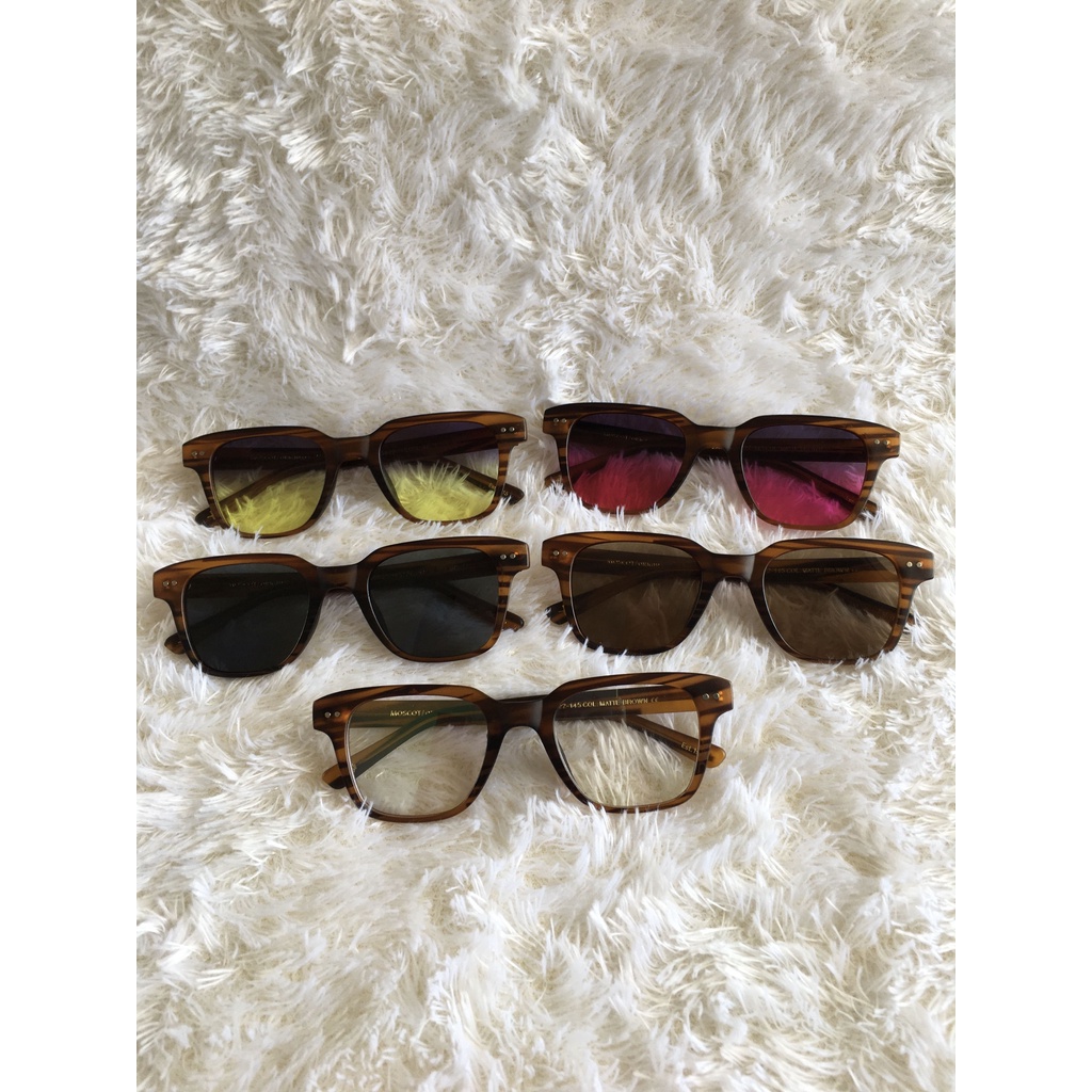Kacamata Moscot Zayde Grade Original Lensa Hitam, Coklat, Gradasi Anti UV