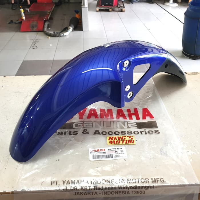 SPAKBOR DEPAN RX KING BIRU (3RS-5X) ASLI YAMAHA