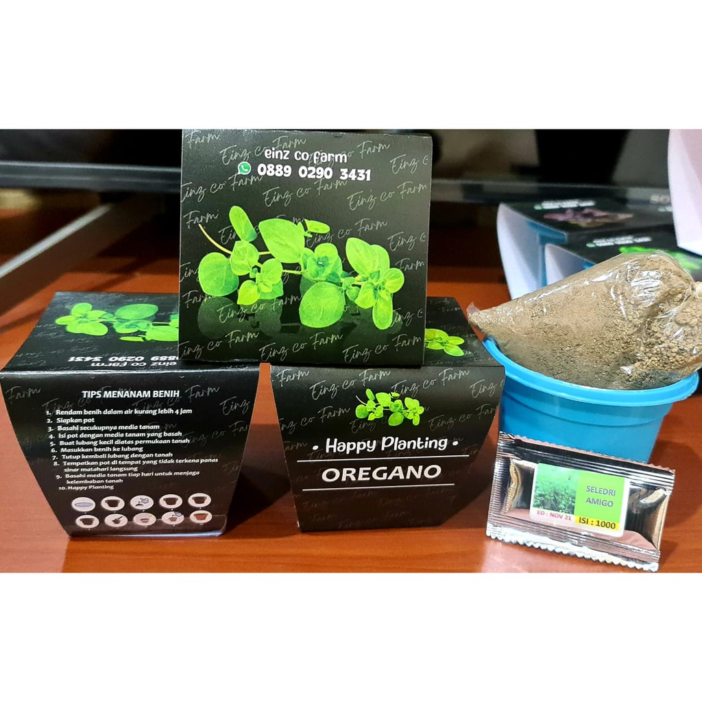 PAKET BERKEBUN TANAMAN HERBAL BONUS POT DAN BENIH BY EINZ CO FARM