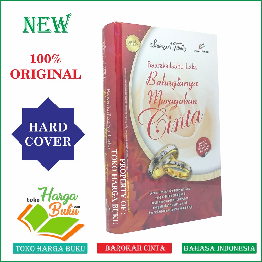 Foto Bahagianya Merayakan Cinta HARD COVER Hadiah Pernikahan Kado Pengantin Perkawinan ORIGINAL Pro-u Media