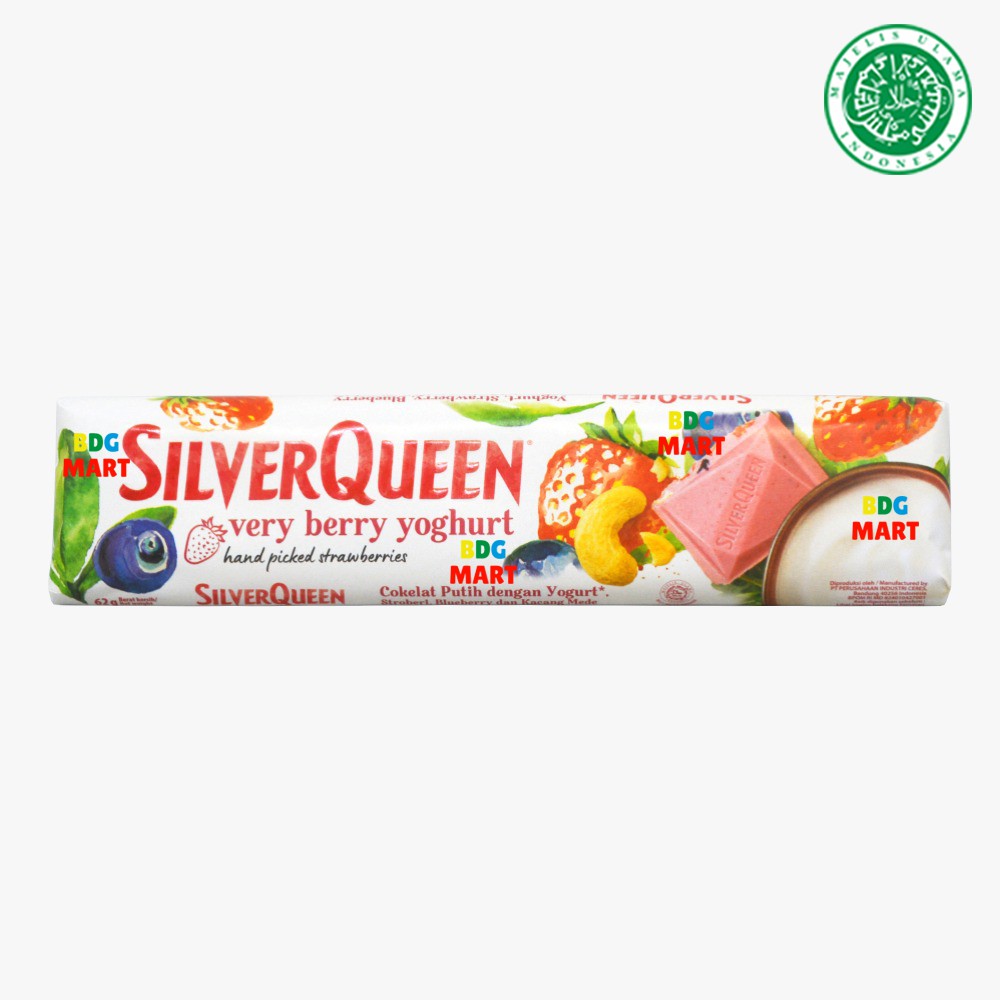 

SilverQueen Very Berry Yoghurt Coklat Putih Silver Queen Dengan Yoghurt & Buah Halal MUI - 62gr