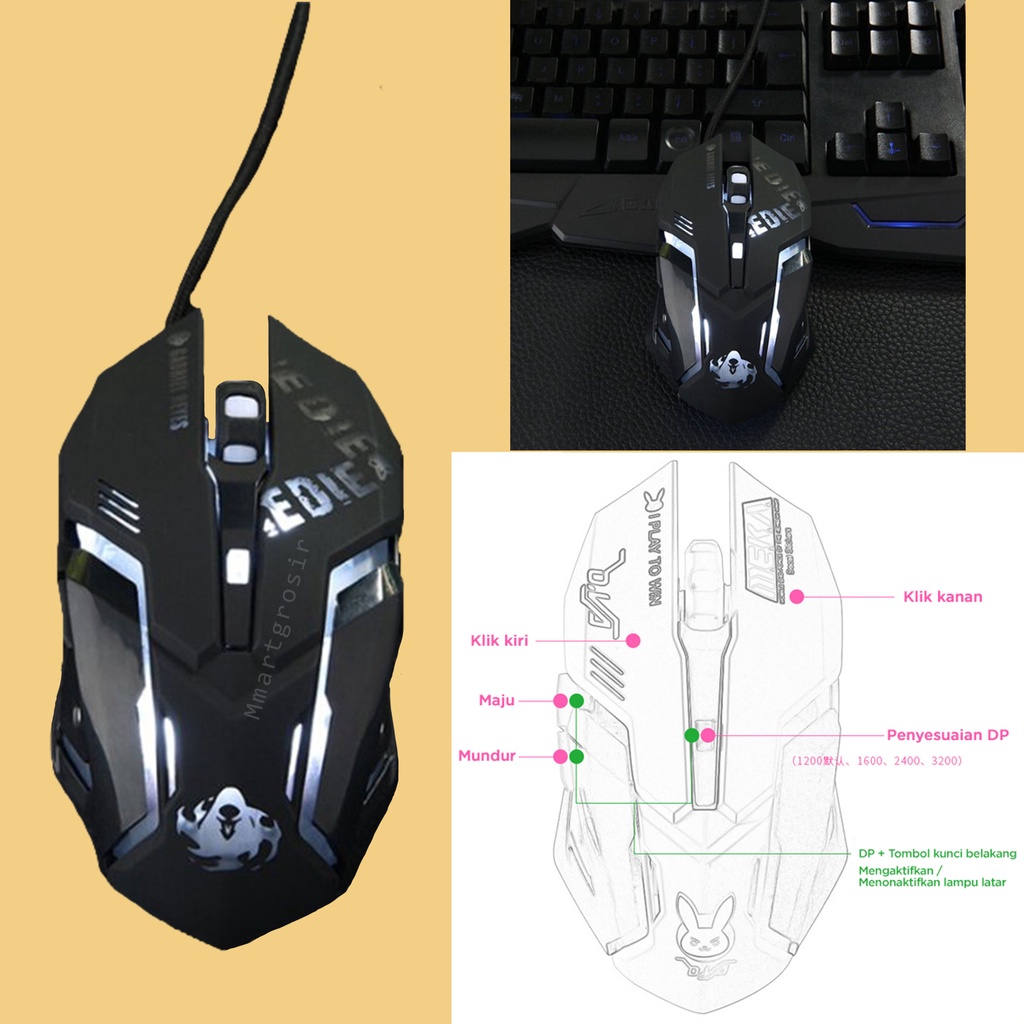 Mouse/ Mouse Gaming profesional / Mouse Kabel / Mouse Led